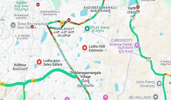 Lodha Elliora Location Map
